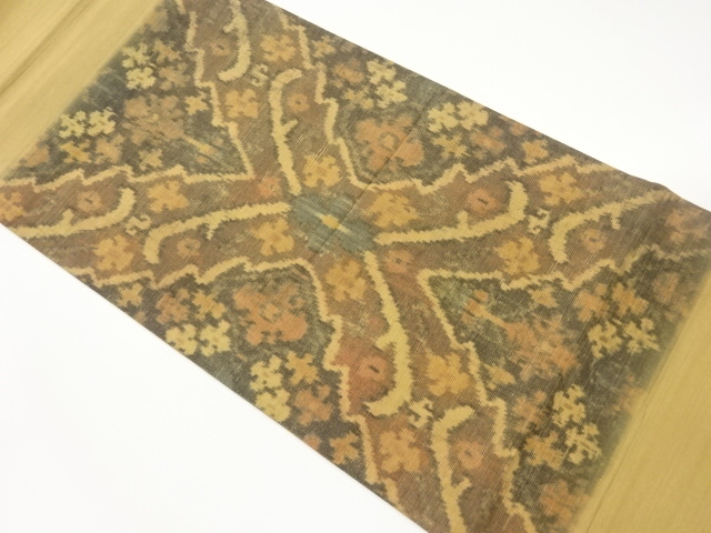 JAPANESE FUKURO OBI / TSUMUGI / WOVEN FLOWER